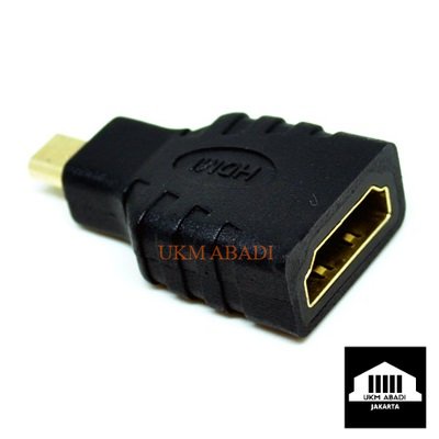 Kabel Konverter Micro HDMI Male to HDMI Female Adapter Gold Plated