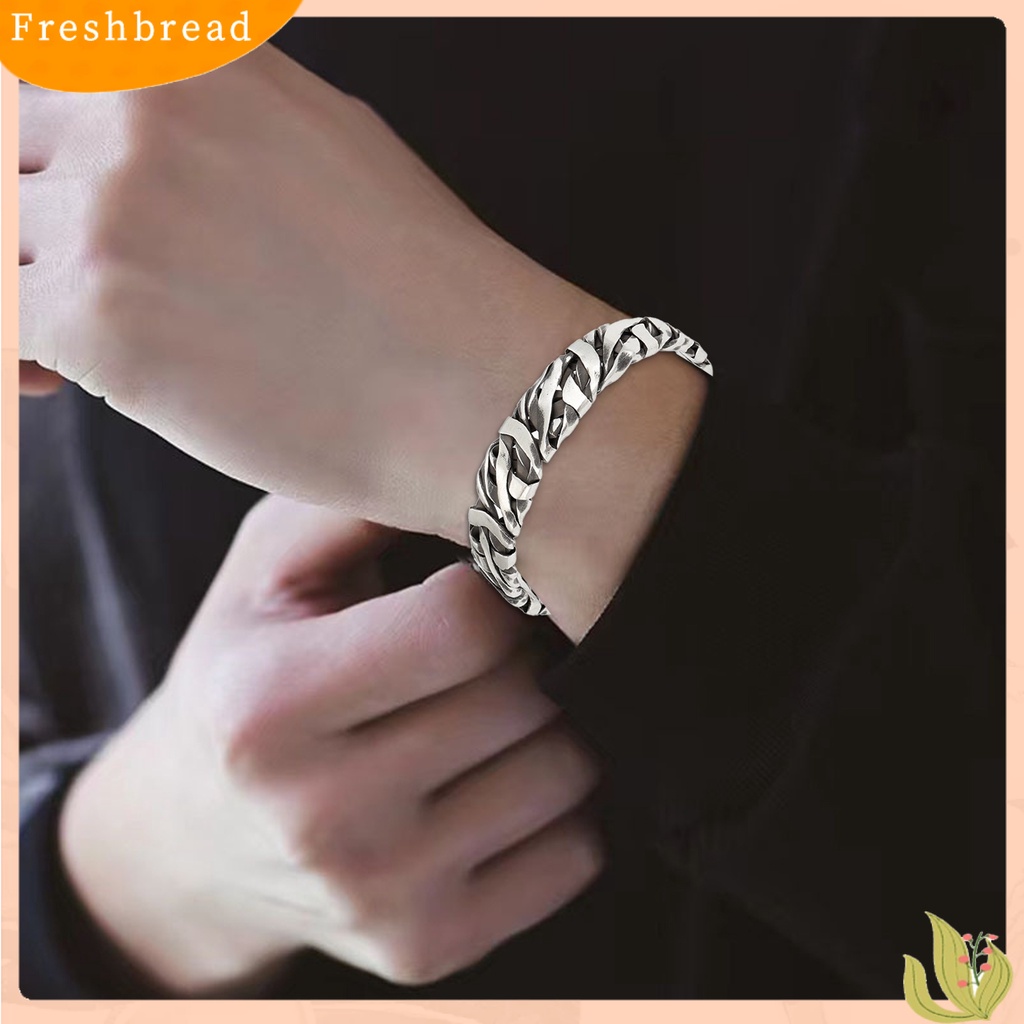 &lt; Freshbread &gt; Pria Gelang Retro Meniru Tenun Tangan Bertekstur Lebar Adjustable Pembukaan Berdandan Hadiah Laki-Laki Manset Bangle Pesta Perhiasan Aksesoris Populer