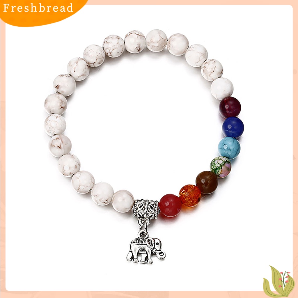 &lt; Freshbread &gt; Wanita Gelang Cakra Gajah Pirus Putih Kreatif Lady Bangles Bangles