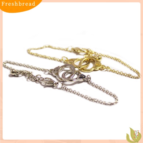 &lt; Freshbread &gt; Fashion Gaya Sederhana Paduan Handcuff Gelang Wanita Kasual Pesta Perhiasan Hadiah