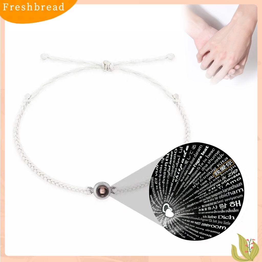 &lt; Freshbread &gt; Gelang Couple Braided Proyeksi Perhiasan Adjustable Braiding Rope Bracelet Untuk Pakaian Sehari-Hari