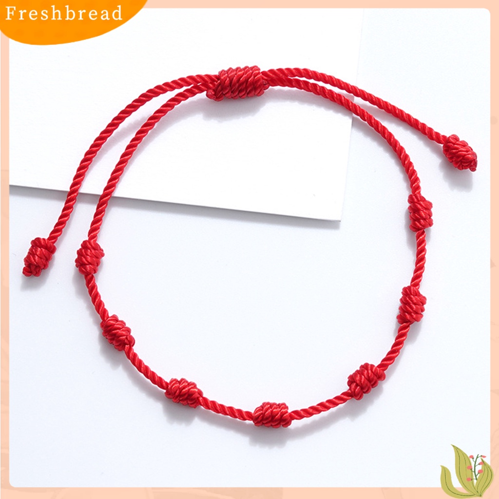 &lt; Freshbread &gt; 7simpul Tali Kuat Unisex Gelang Klasik Adjustable Beruntung Braided Bracelet Perhiasan Aksesoris