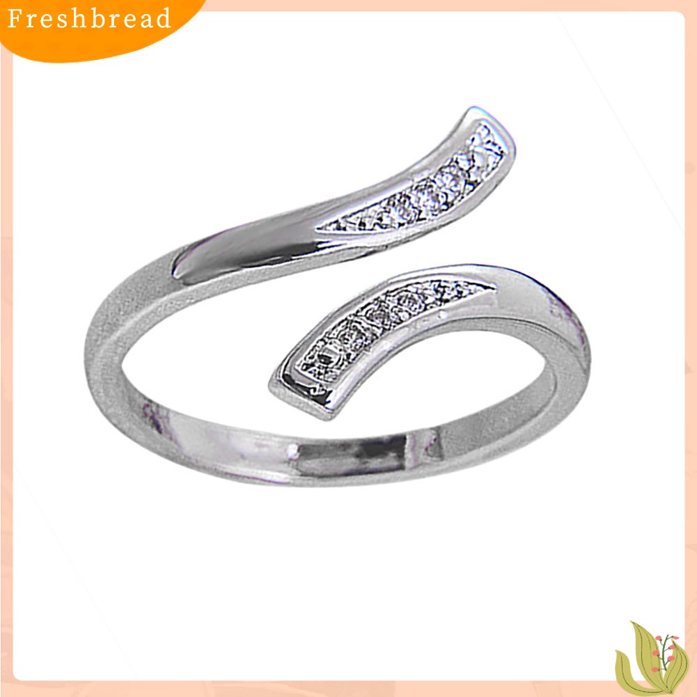 &lt; Freshbread &gt; Hot Fashion Charm Wanita Alami925 Sterling Silver Ukuran Yang Dapat Disesuaikan Cincin