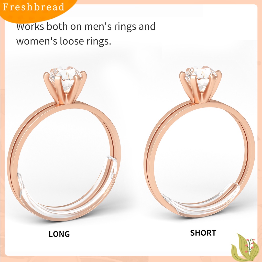 &lt; Freshbread &gt; 8Pcs Pengganjal Ukuran Cincin Transparan Pengecil Perhiasan Spacer Adjustment Cushion