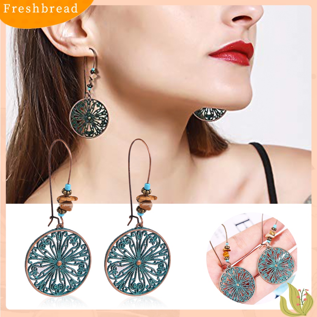 &lt; Freshbread &gt; 1pasang Anting Vintage Drop Fashionable Anting Bohemian Panjang Set Perhiasan Boho Untuk Travel