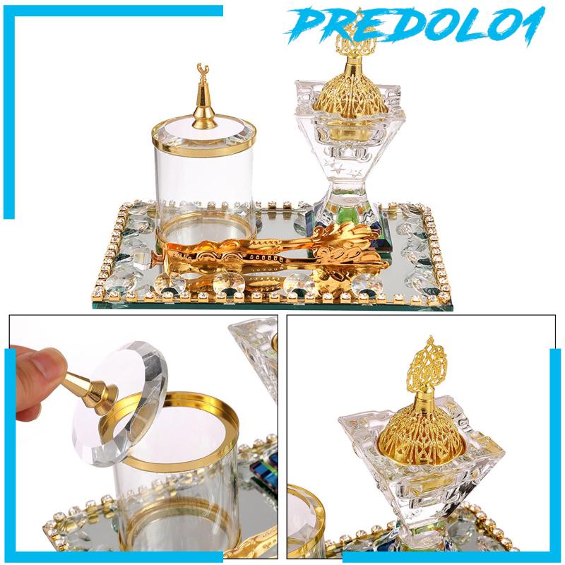 [Predolo1] Ornamen Dekorasi Set Burner Arabian Untuk Meditasi Desktop Office