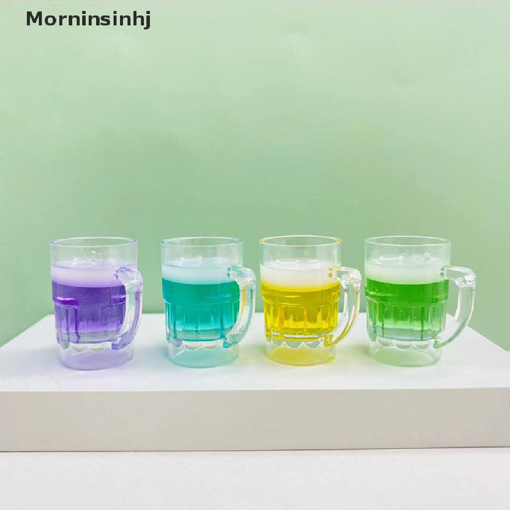 Mornin 5pcs Fluorescence Beer Mug Dekorasi Kamar Ornamen DIY Miniatur Dekorasi Lanskap Aksesoris id