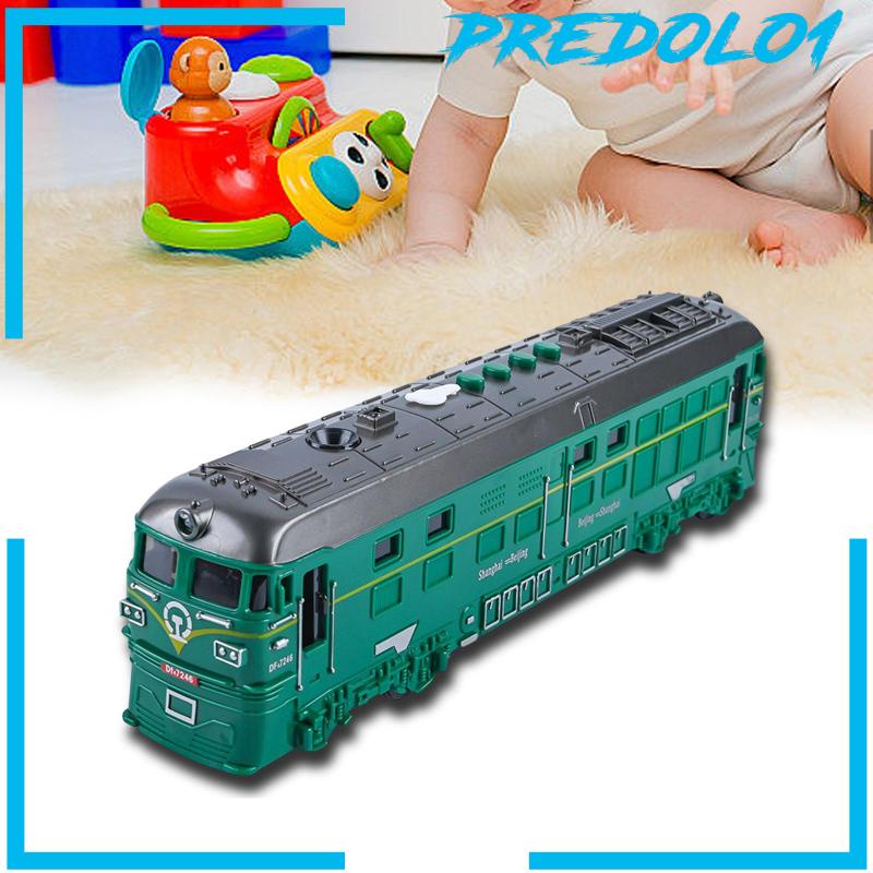 [Predolo1] Model Kereta Dengan Lampu &amp; Suara W/Steam Kid Train Mainan Untuk Hadiah Ulang Tahun Anak