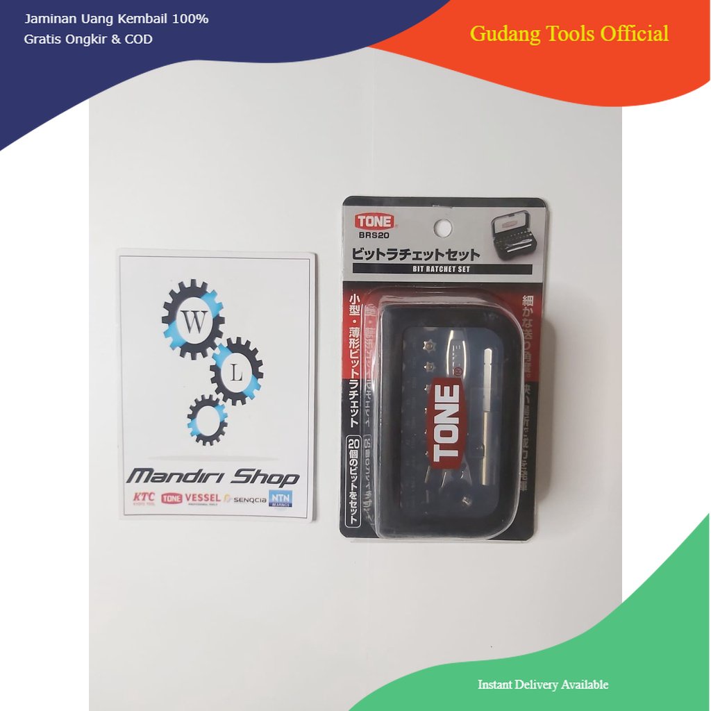 RATCHET BIT SET TONE BRS20