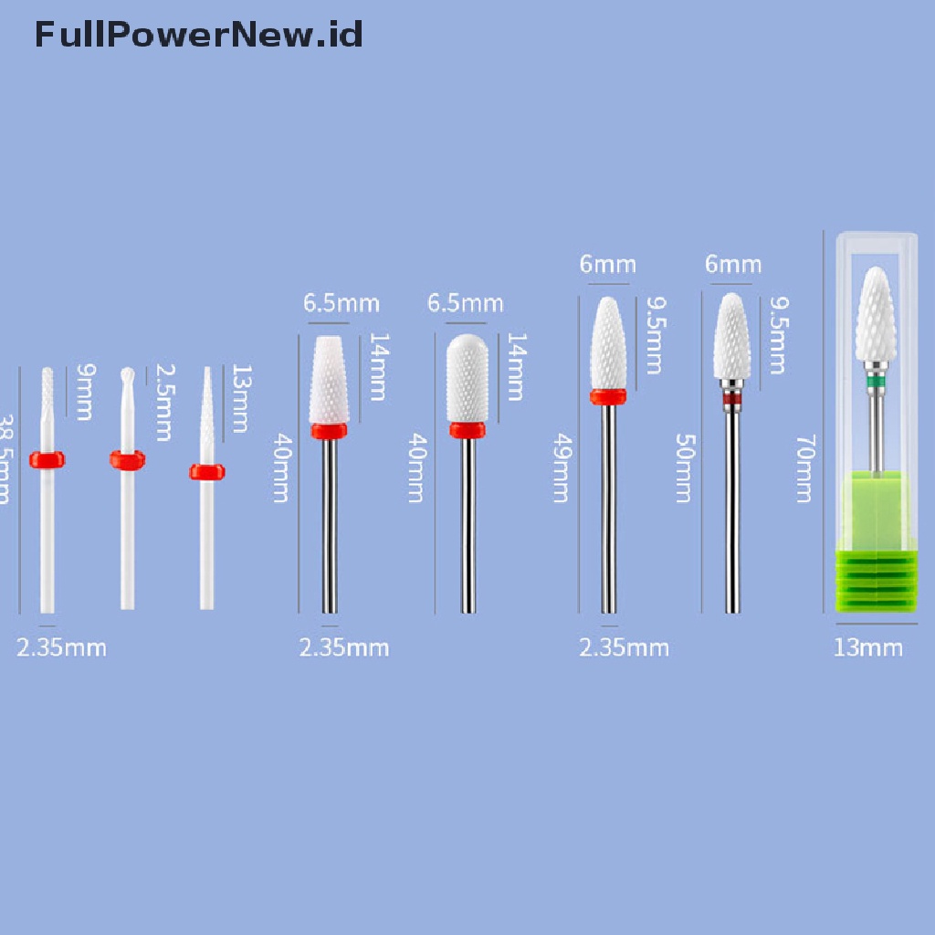 Power 1PC Kikir Mata Bor Kuku Tungsten Keramik Untuk Alat Mesin Manicure Elektrik ID