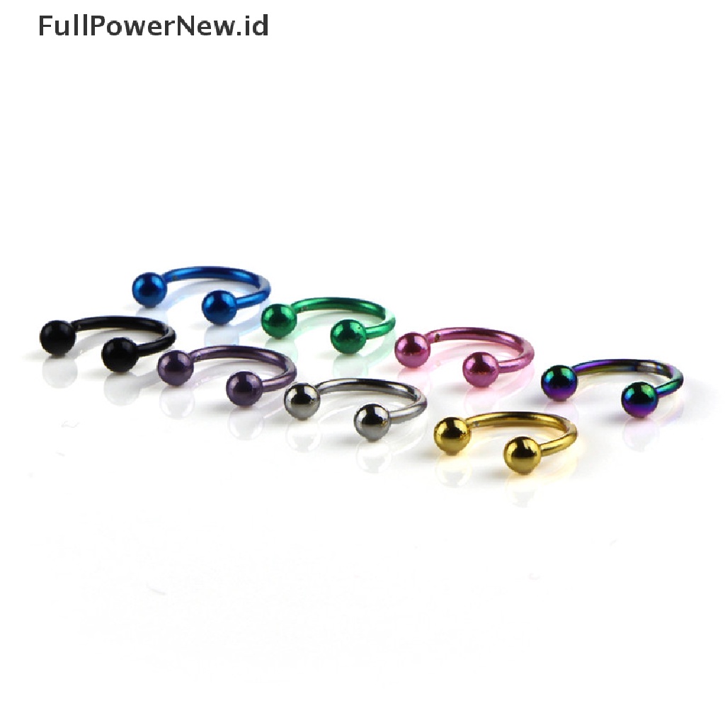 Power Body Tapal Kuda Alis Hidung Telinga Bibir Bar Nipple Rings Cartilage ID