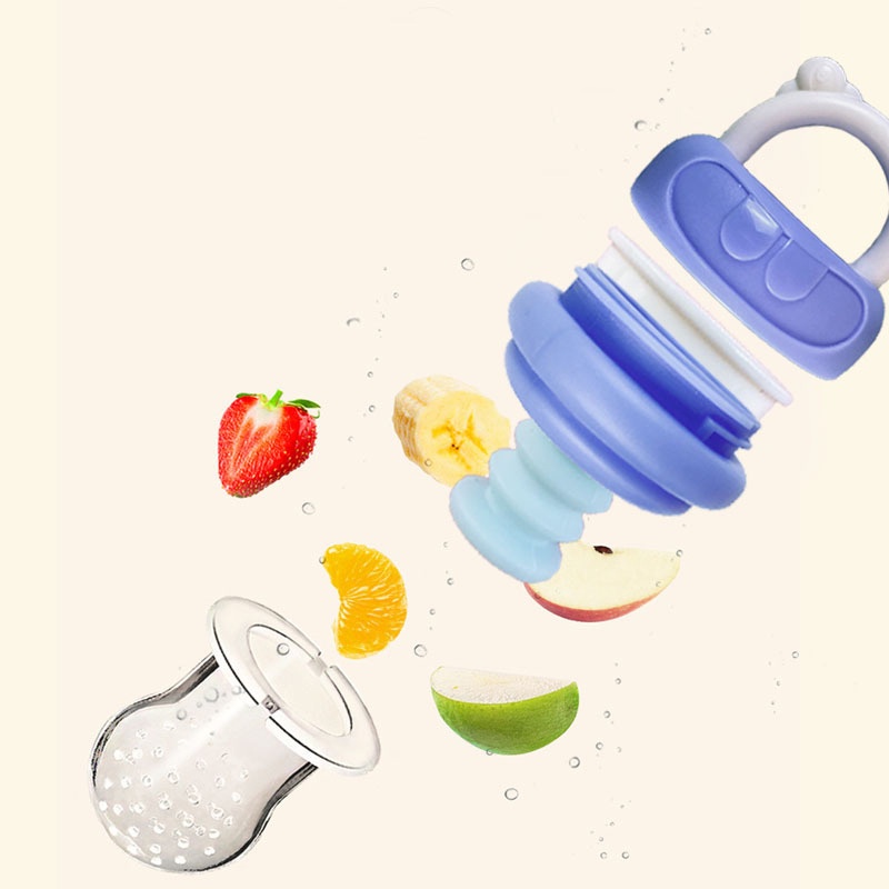 Dot Makan Bayi Jus Buah Kreatif/Pakan Tambahan Sayur Dorongan Otomatis/Peralatan Makan Pakan Silikon Food Grade PP