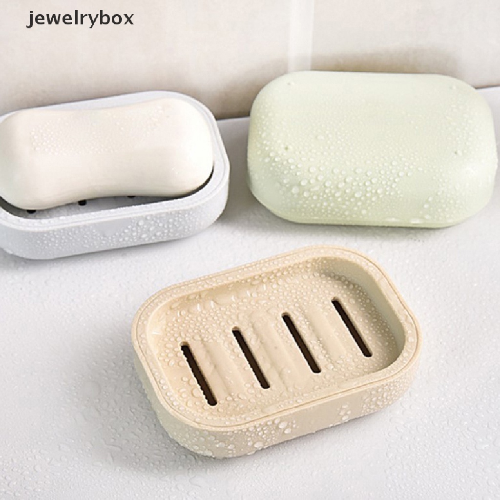 [jewelrybox] Double Layer Bathroom Dish Plate Case Rumah Shower Travel Hiking Holder Rak Sabun Butik