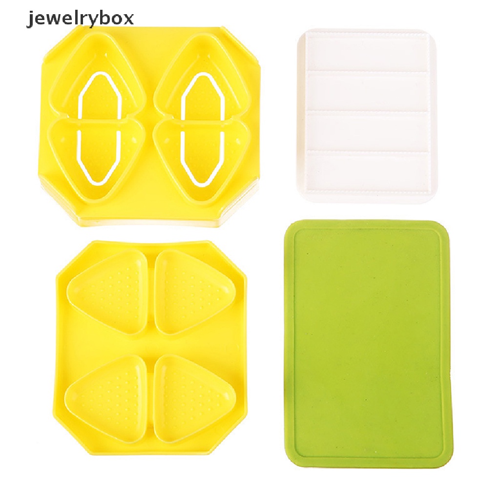 [jewelrybox] 1set Mini Kecil Segitiga Rice Ball Mold DIY Cetakan Nasi Bayi Sushi Bento Mold Butik