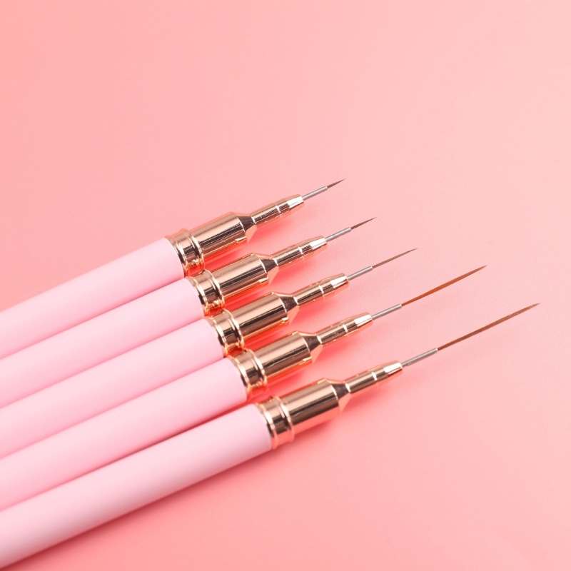Siy French Stripe Nail Art Liner Brush Set Tips Pena Gambar Garis Ultra-Tipis Manicure