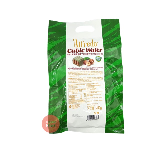 

(Hadiah) Alfredo Cubic Wafer Matcha 250gr Cokelat Rasa Teh Hijau