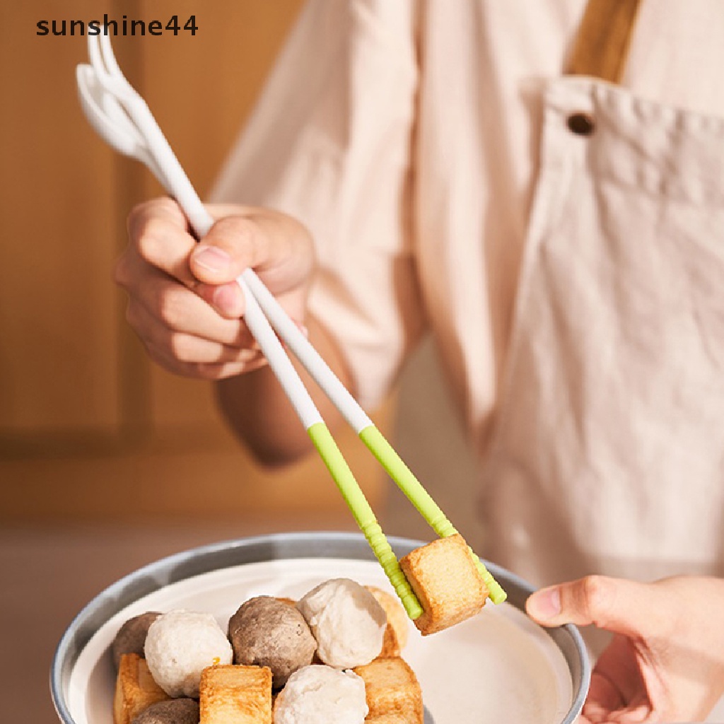 Sunshine 1pasang Sumpit Masak Kepala Ganda Sumpit Multi Fungsi Garpu Sendok ID