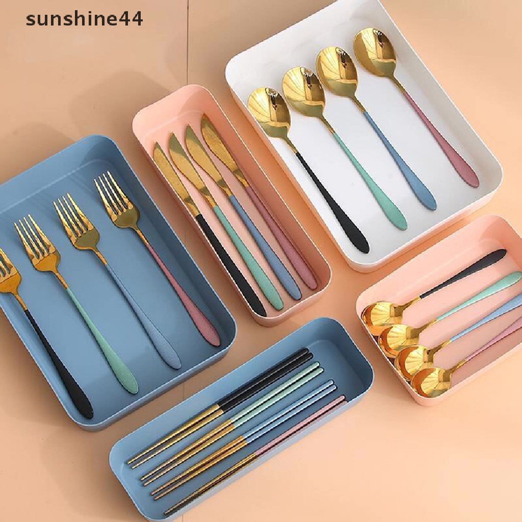 Sunshine Combinable Storage Box Desktop Tempat Penyimpanan Kosmetik Makeup Pakaian Peralatan Makan ID