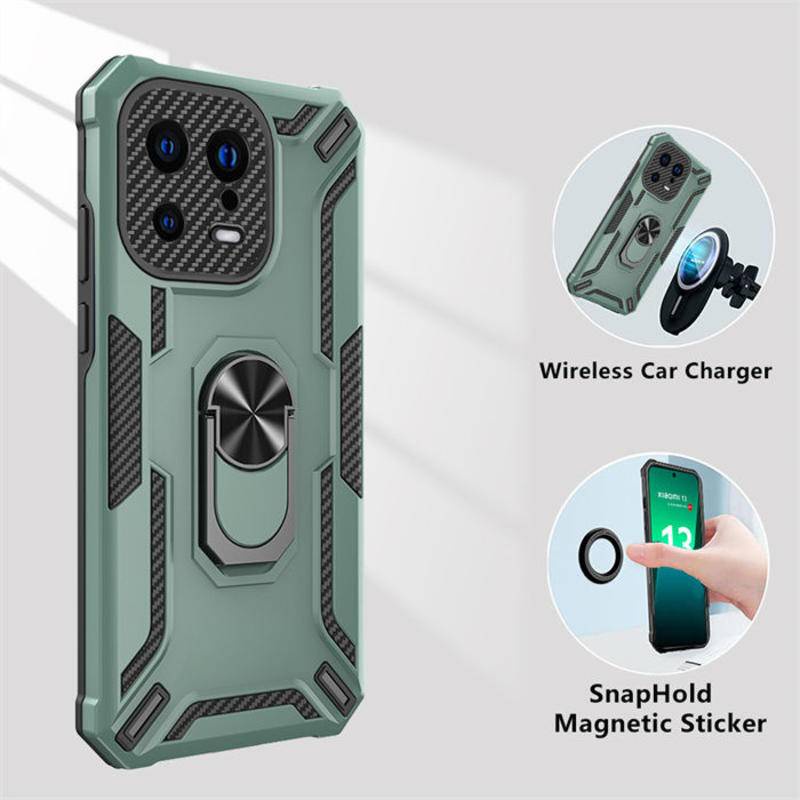 Grade Militer Drop Impact Untuk mi 13PRO Case360Cincin Berputar Metal Kickstand Holder Armor Shockproof Case Untuk Xiaomi mi Poco F3 M2 M3 M4 X5 X4 X3 Pro M5S X3 NFC