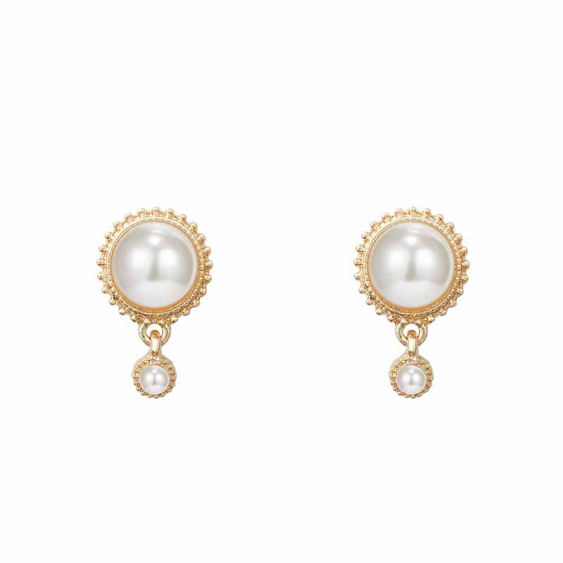 Anting Mutiara Fashion Wanita Korea Baroque Earrings