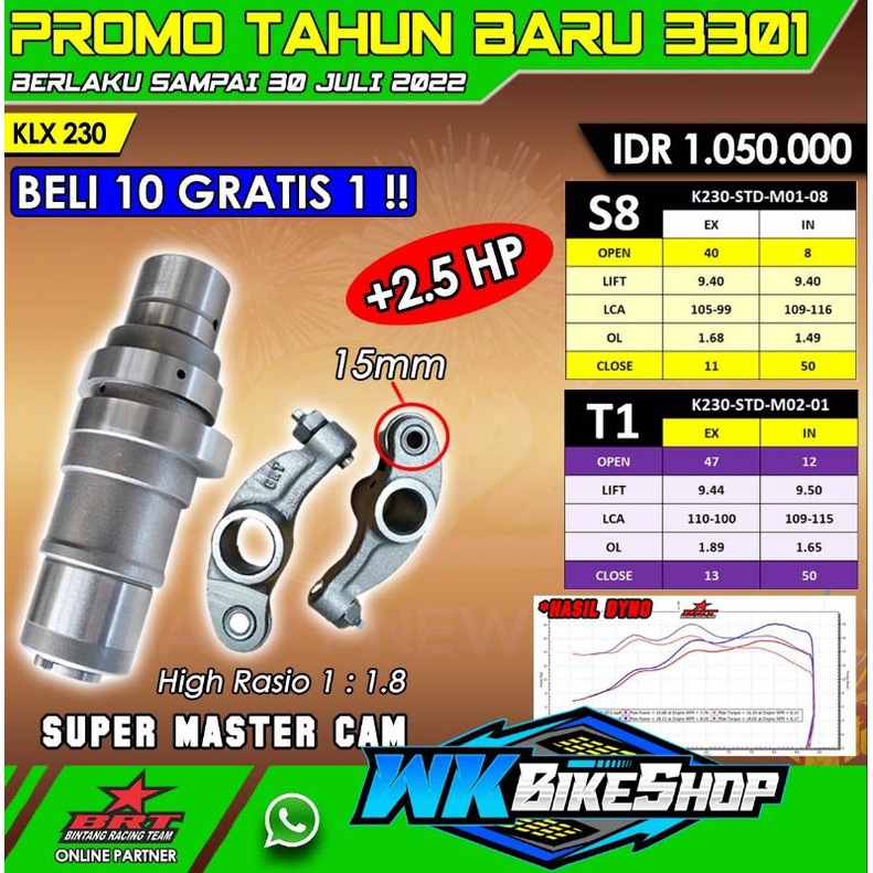 NOKEN AS KLX 230 BRT ( S8 / T1 / R1) 100% ORIGINAL