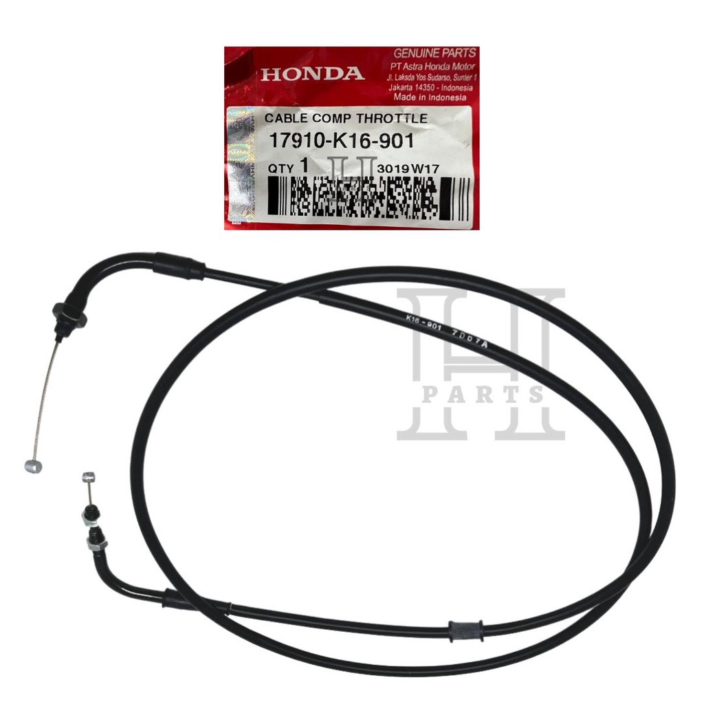 KABEL GAS CABLE COMP THROTTLE BEAT SCOOPY FI STARTER KASAR17910-K16-901 ASLI ORIGINAL AHM HGP HONDA