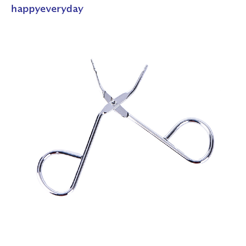 [happy] New Gunting Flat Tip Penjepit Alis Clamp Clipper Alat Pencabut Stainless, [ID]