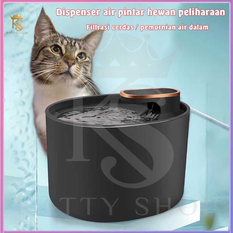 Kucing Dispenser Minum Hewan Otomatis Tempat Minum Kucing Anjing Pet Water Dispenser