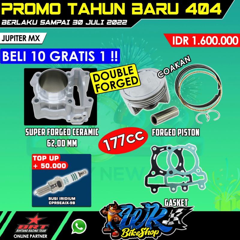 BLOK BRT JUPITER MX/ VIXION /R15 CERAMIC + PISTON 62MM