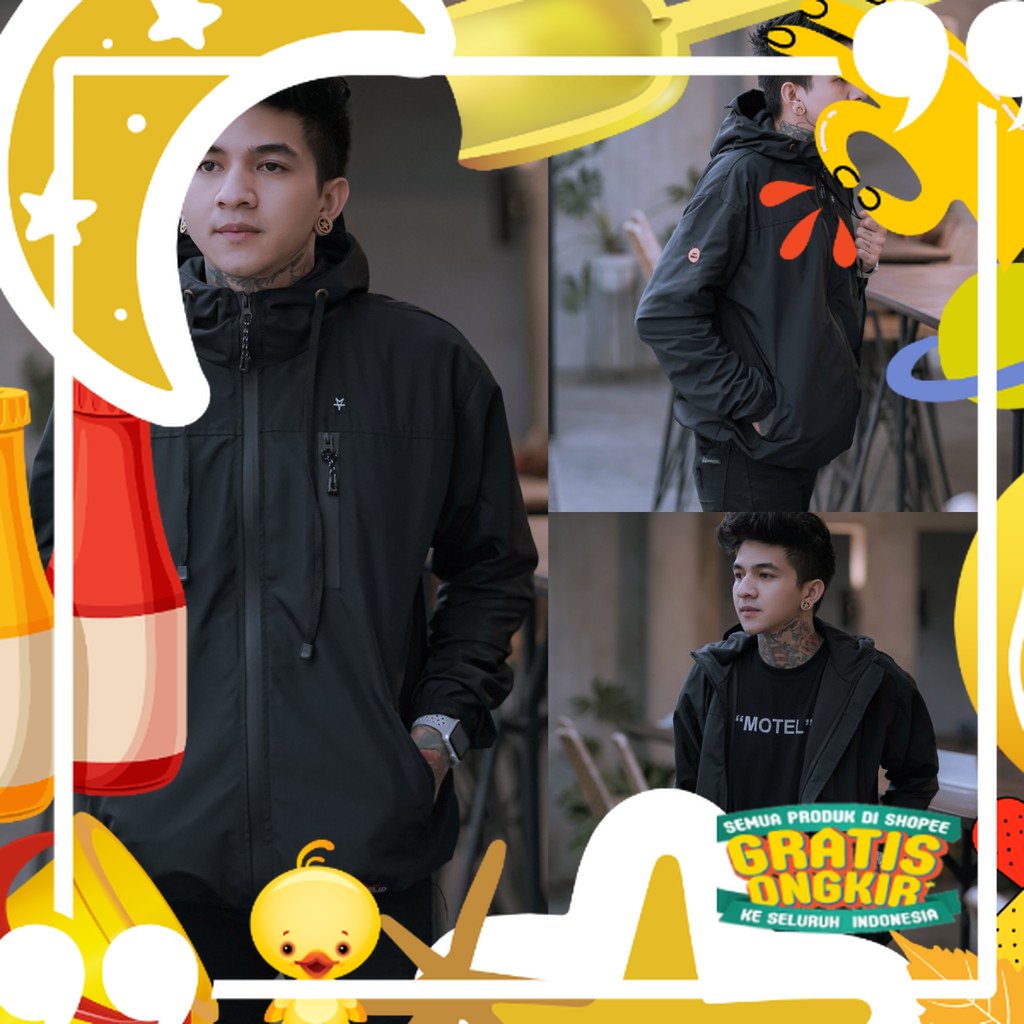 JAKET PRIA - JAKET PARASUT WATERPROOF ORIGINAL REBEL ID - JAKET PARASUT PRIA - JAKET PRIA PARASUT DI