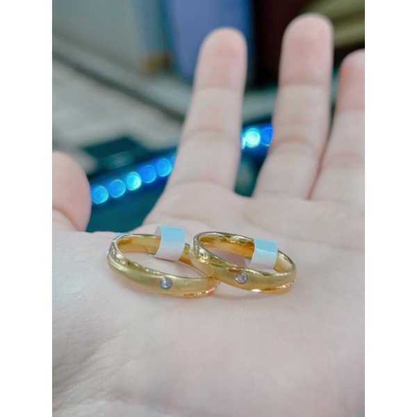 COD AJA!! Cincin couple titanium gold (harga sepasang)