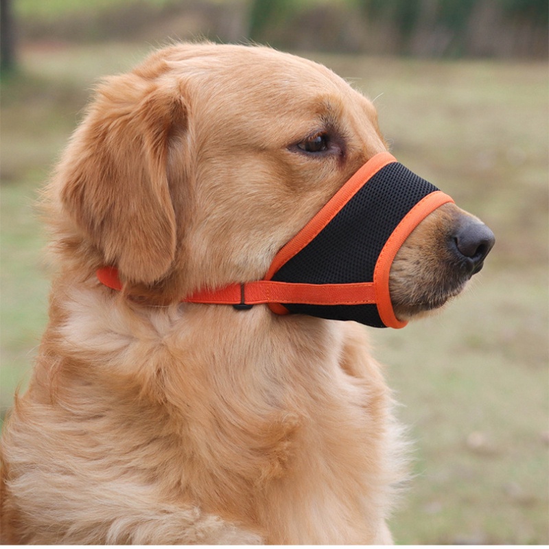 Masker Pet Baru Penutup Mulut Anjing Anti Kulit Kayu Dan Anti Gigit Mesh Bernapas Penutup Mulut Hewan Peliharaan