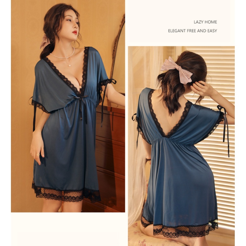Daster Baju Tidur Wanita Lingerie Dress Bahan Premium Lingeri Seksi Lingeria Pakaian Dinas Malam Sexy Depan Suami