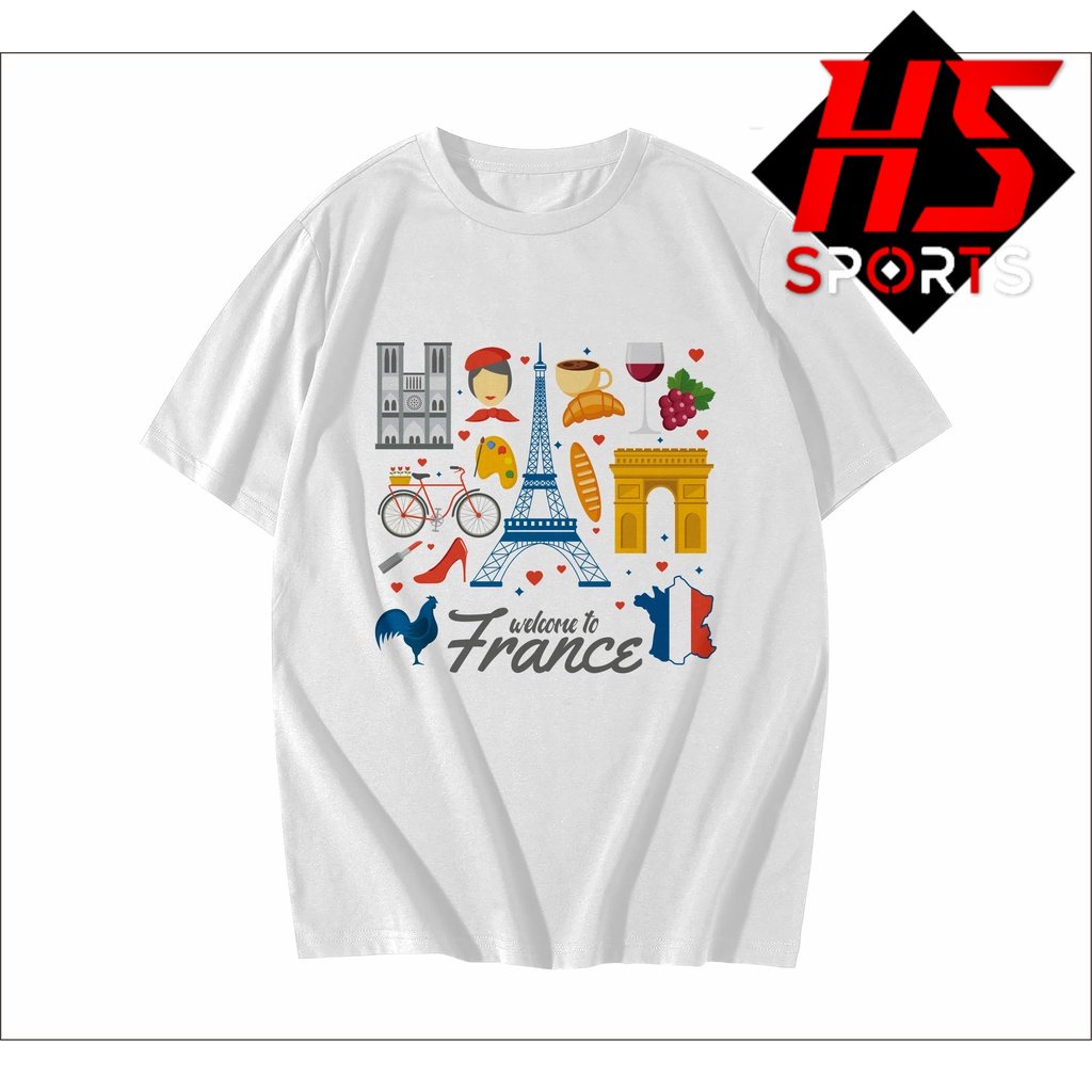 KAOS OLEH - OLEH FRANCE / PRANCIS - BAJU PERANCIS - SOUVENIR PRANCIS