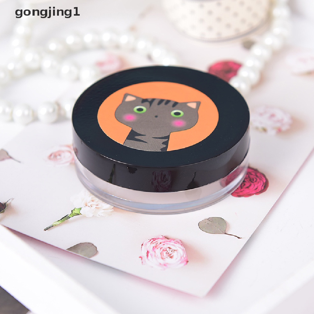 Ggg 1pc 8g Ayakan Kosmetik Kosong Wadah Toples Longgar Kotak puff makeup travel ID