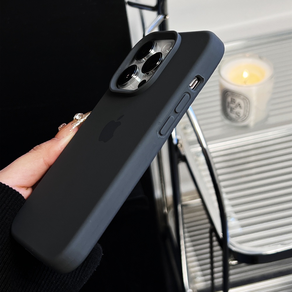 IPHONE Casing Silikon Cair Klasik Iphone11 12 Pro Max13 14 Pro Max Case Untuk Iphone14 Plus Soft Full Cover Shockproof Soft Case