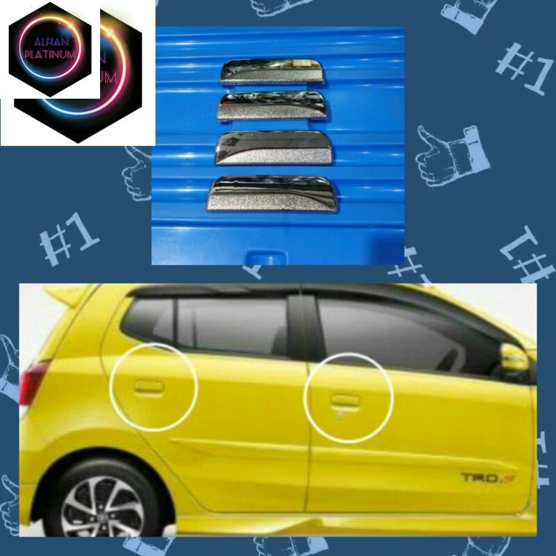 Cover Handle Chrome Toyota Agya Ayla 2012-2020