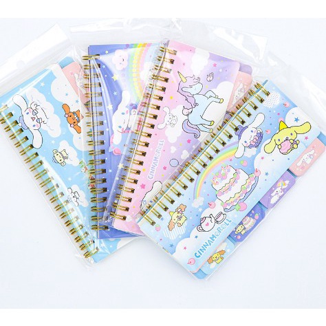 (48 HAL) A6 RINGBOOK SANRIO / A6 NOTEBOOK SANRIO PREMIUM / NOTE BOOK CINNAMOROLL KUROMI  MELODY