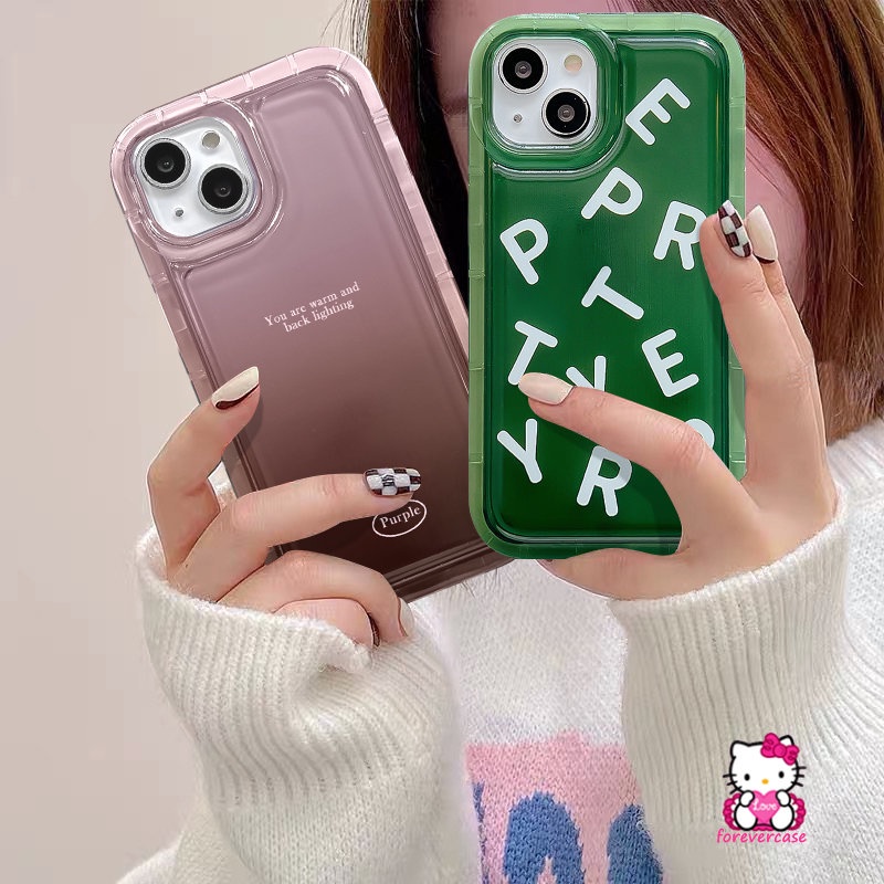 Casing Huruf Inggris Warna Solid Sederhana Redmi Note10 9 10s 11s 11 Note11 Note10s Note10 Note9 Redmi 10A 9A 9T A1 9C Nfc10 Shockproof Airbag Transparan Soft Tpu Case