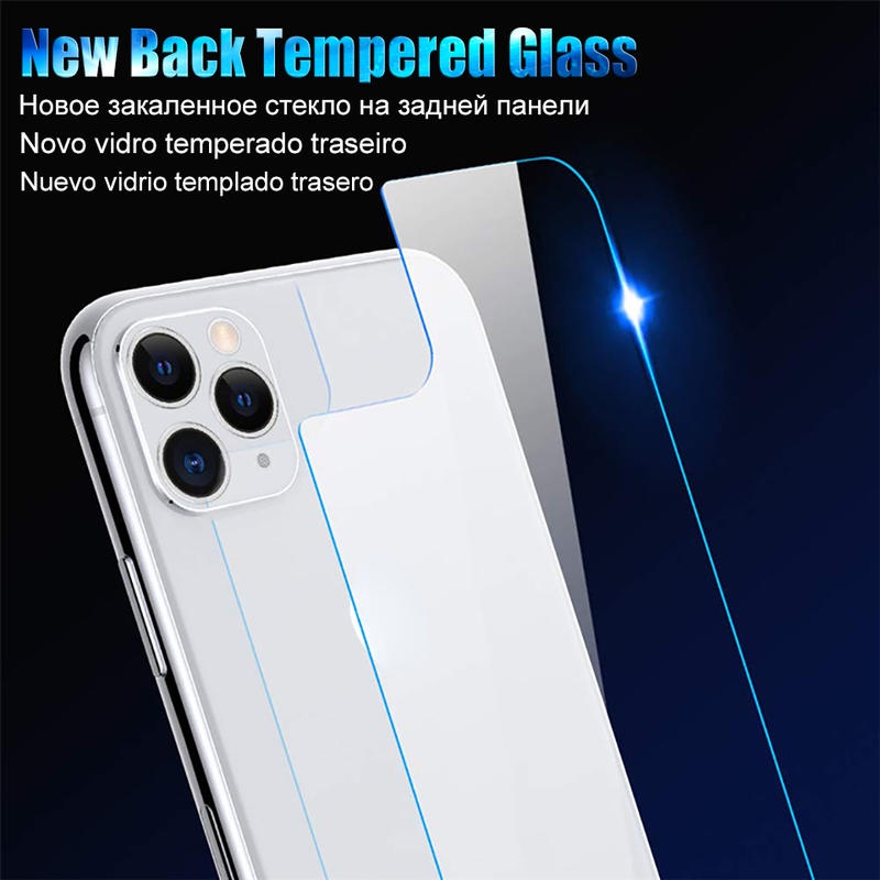 Tempered Glass Untuk iPhone 11 Pro XS MAX X XR 78 Plus Pelindung Layar Untuk Iphone5 5S SE 2020 2022 2016 Aksesoris Film Depan Belakang