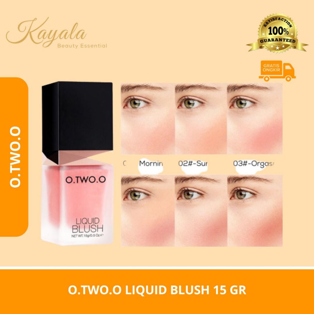 O.TWO.O LIQUID BLUSH 15 GR - BLUSH ON O TWO O