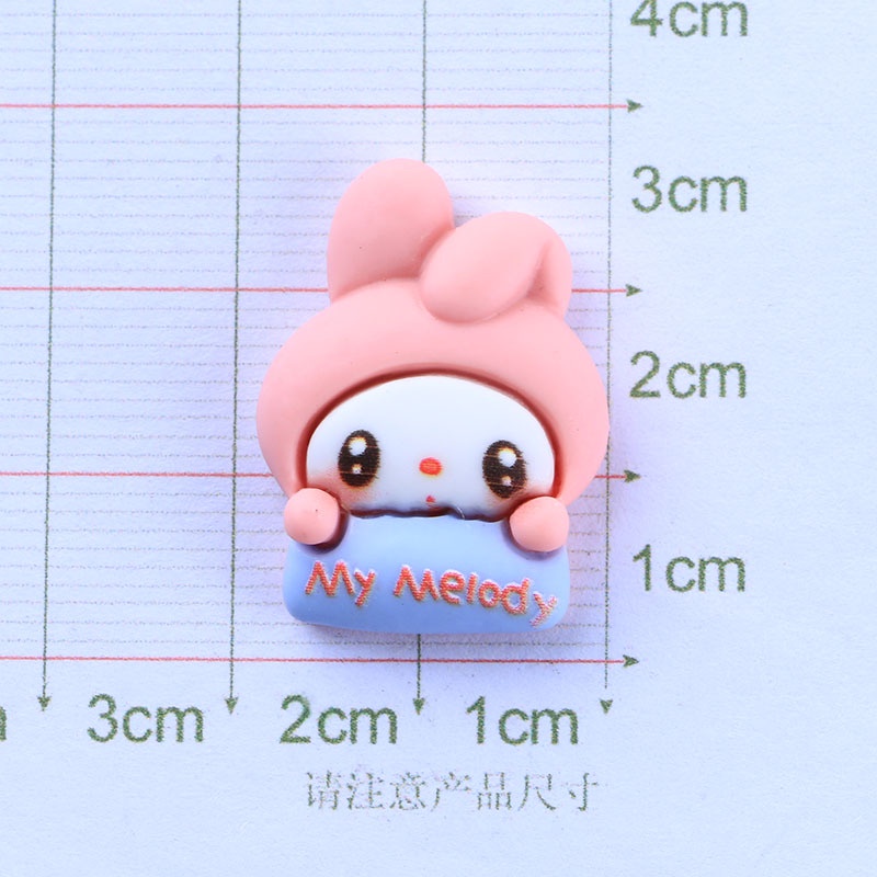 Kuromi/cinnamoroll/kitty Casing Ponsel DIY Bahan Aksesoris Aksesoris Klip Rambut Kepala Tali Dekorasi
