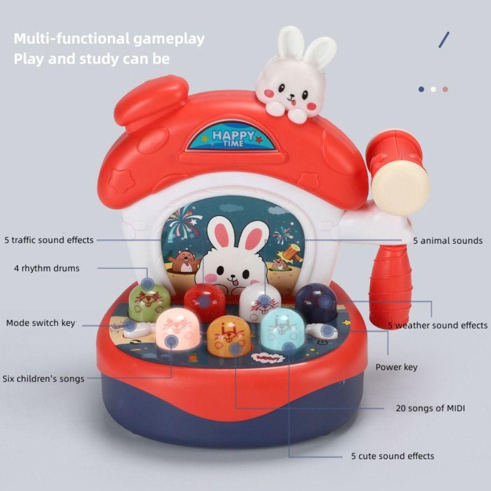 Mxbeauty Whack-A-Mole Game Kreatif Novelty Mainan Retro Klasik Hadiah Ulang Tahun Mainan Lucu Model Mainan Puzzle Game Hadiah Hari Anak Game Konsol Mainan Edukasi Dini