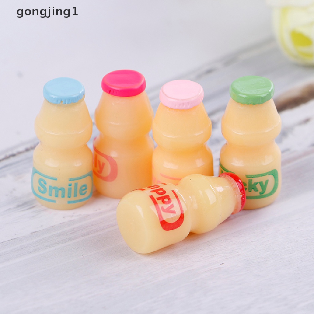 Ggg 5Pcs/lot Miniatur Rumah Boneka Minuman Susu Berpura-Pura Untuk Mainan Rumah Boneka ID