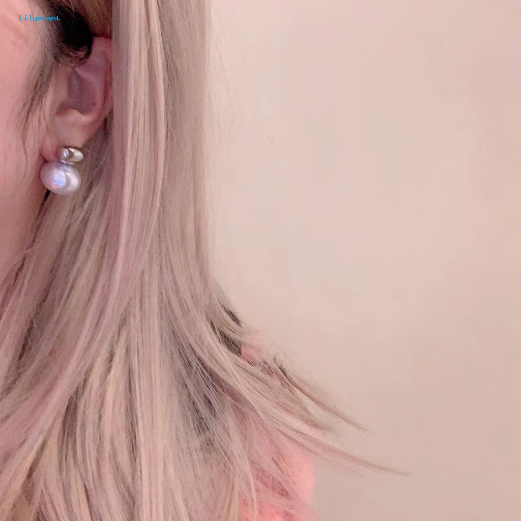 Lilyscent 1pasang 2gaya Ear Studs Untuk Perempuan Kartun Kelinci Telinga Studs Hadiah Perhiasan Ulang Tahun Ultra-Ringan