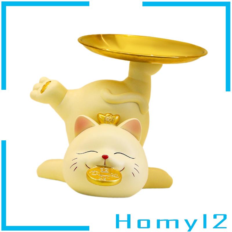 [HOMYL2] Patung Patung Kucing Pintu Masuk Modern Tempat Kunci Kitten Statue Vanity Tray