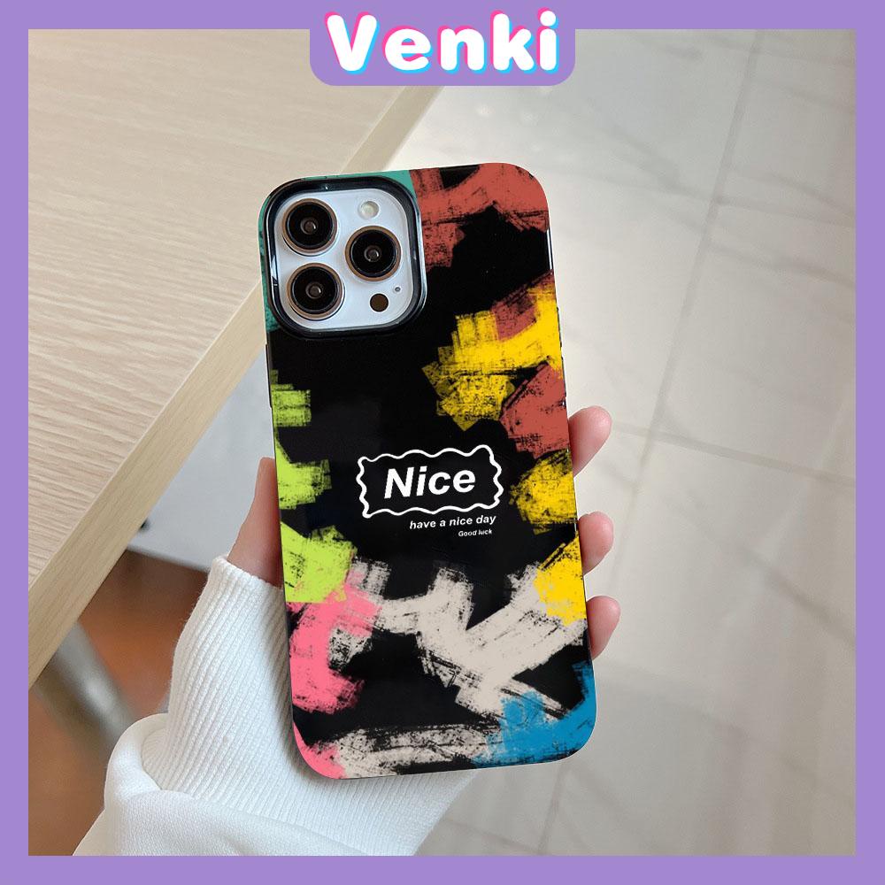 Case for iPhone 11 Soft TPU Glossy Black Candy Case Random Painted Graffiti Camera Protection Shockproof For iPhone 14 13 12 11 Pro Max 7 8 Plus X XR