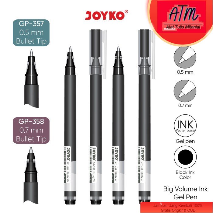 

Gel Pen Pulpen Pena Joyko GP-357~358 Kazey
