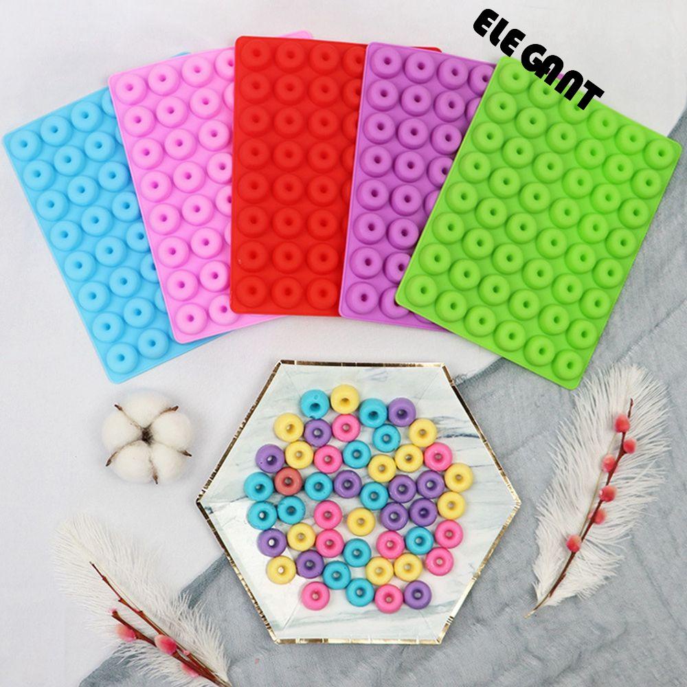 [Elegan] Cetakan Silikon Donat Mini DIY Dekorasi Alat Cetakan Dessert Aksesoris Dapur Baking Tray