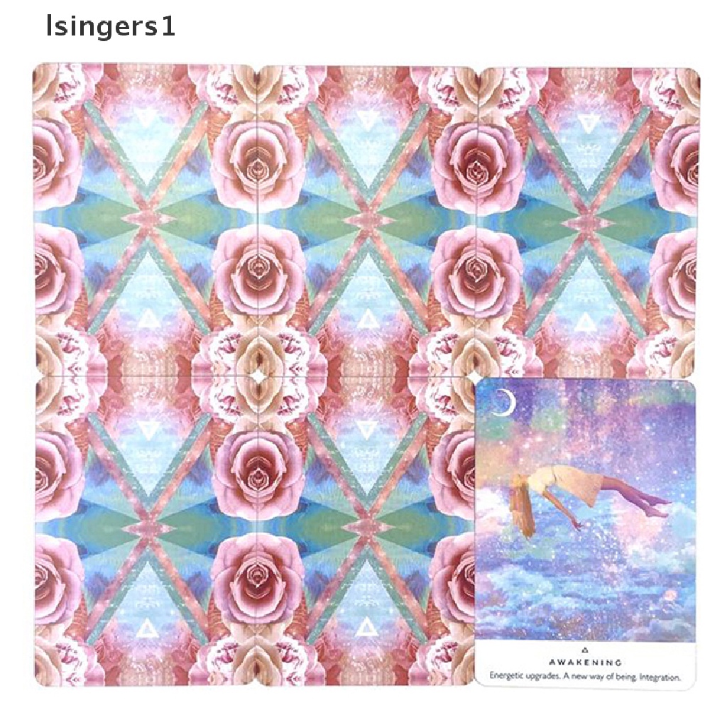 [lsingers1] Kotak Besi Kerjakan Cahayamu Oracle Tarot Ramalan Deck Party Board Game w/Butik Manual